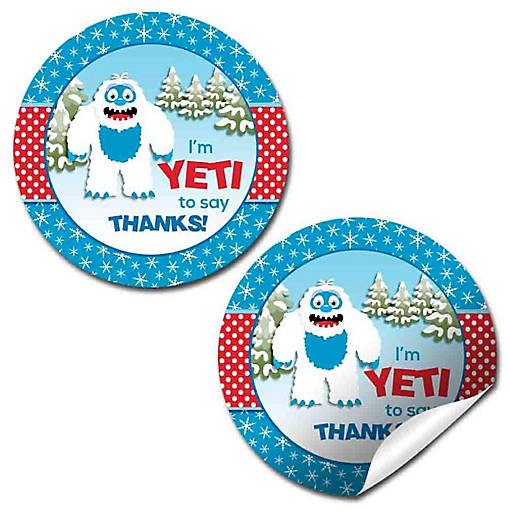AmandaCreation Abominable Snowman Envelope Seals 40pc.