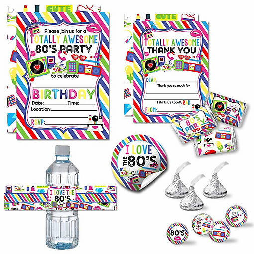 AmandaCreation Awesome 80's Birthday Bundle 321pc.