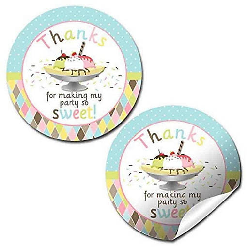 AmandaCreation Banana Split Envelope Seals 40pc.