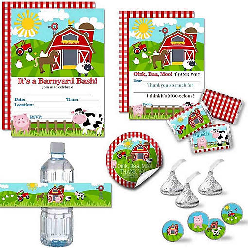 AmandaCreation Barnyard Bash Birthday Bundle 321pc.