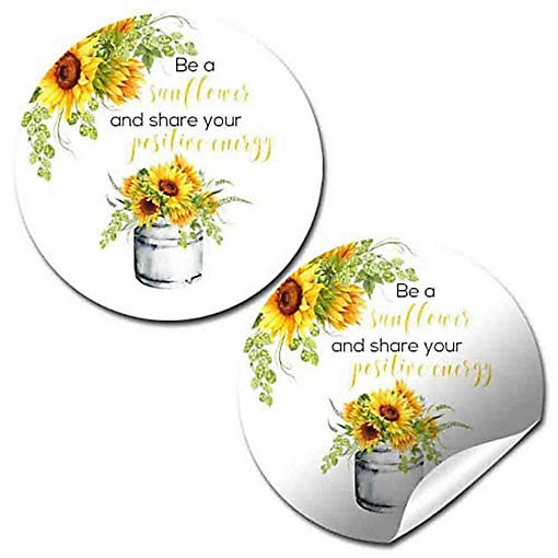 AmandaCreation Be A Sunflower Envelope Seals 40pc.