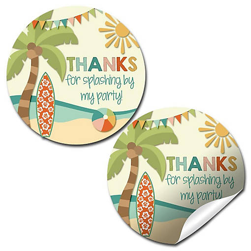 AmandaCreation Beach Bash Envelope Seals 40pc.