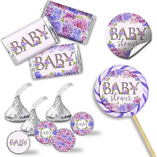AmandaCreation Blue &amp; Purple Hydrangea Sticker Bundle 429pc.
