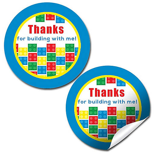 AmandaCreation Building Blocks Envelope Seals 40pc.