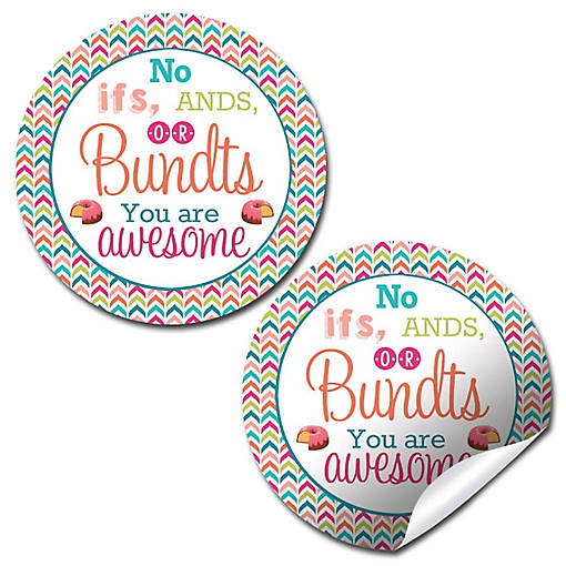 AmandaCreation Bundt Cake Appreciation Envelope Seals 40pc.