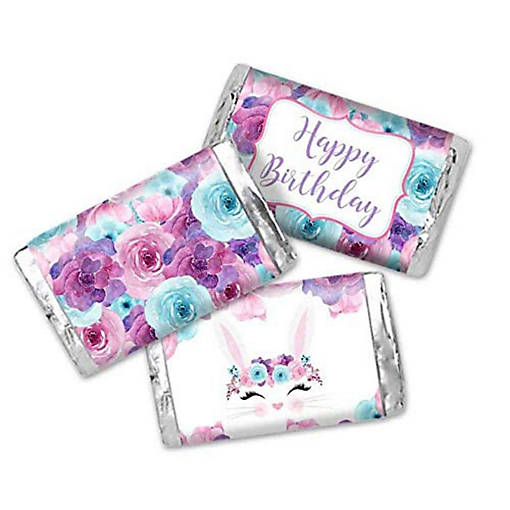 AmandaCreation Bunny Face Mini Candybar Wrappers 45pcs