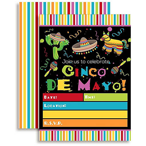 AmandaCreation Cinco de Mayo Invites 40pc.