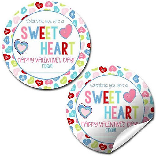 AmandaCreation Conversation Heart Envelope Seals 40pc.
