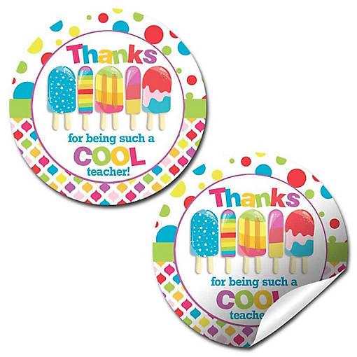 AmandaCreation Cool Popsicle Appreciation Envelope Seals 40pc.