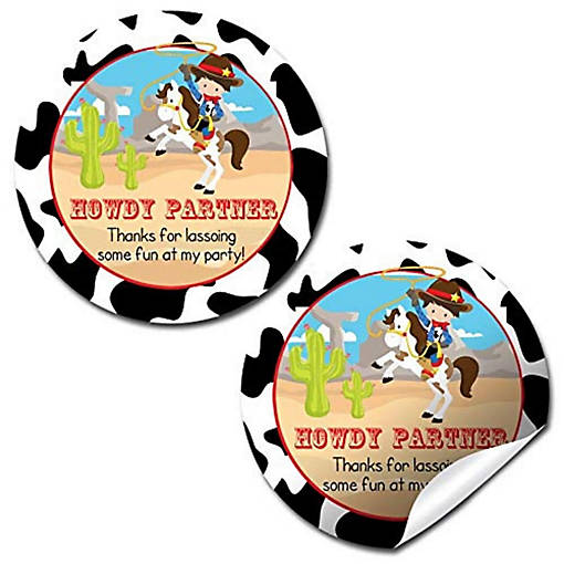 AmandaCreation Cowboy Envelope Seals 40pc.