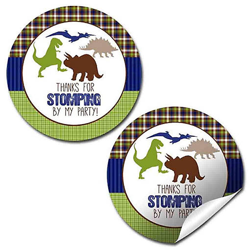 AmandaCreation Dinosaur Stomping By Envelope Seals 40pc.
