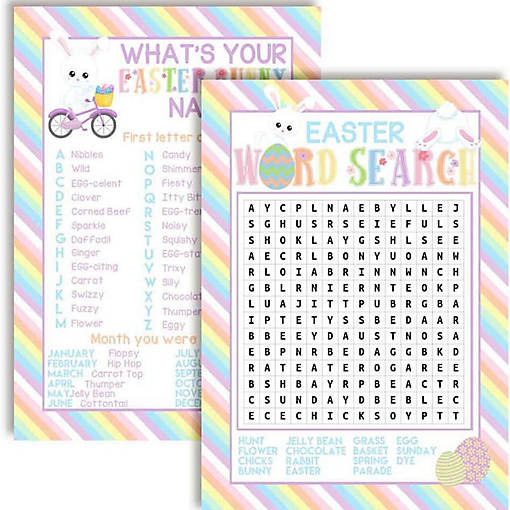AmandaCreation Easter Word Search 10pc.
