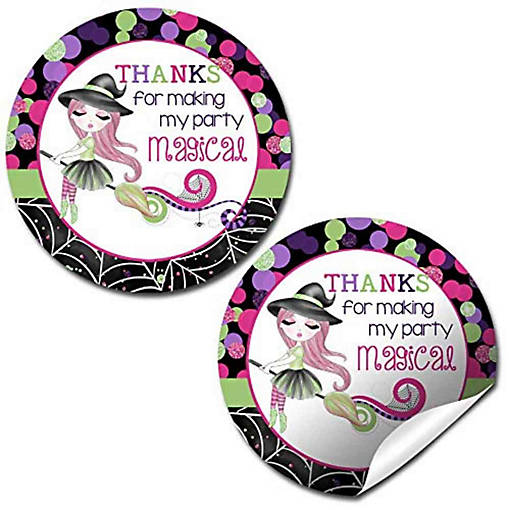 AmandaCreation Fancy Witch Envelope Seals 40pc.