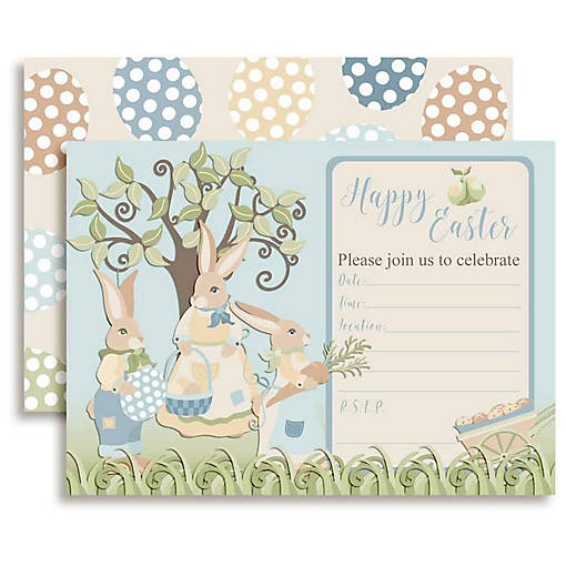 AmandaCreation Happy Easter Invites 40pc.