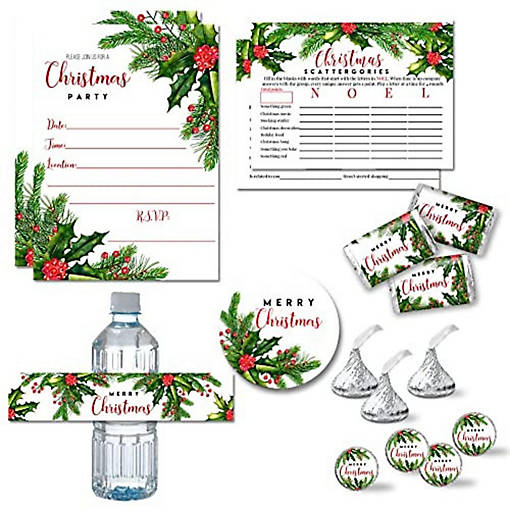 AmandaCreation Holly and Pine Party Bundle 381pc.