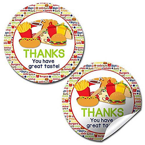 AmandaCreation Junk Food Envelope Seals 40pc.