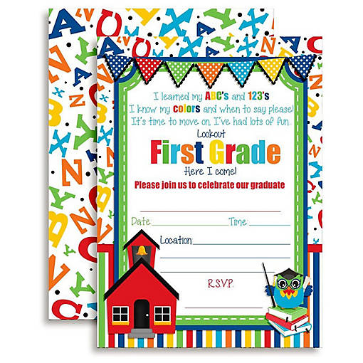 AmandaCreation Kindergarten Graduation Invites 40pc.