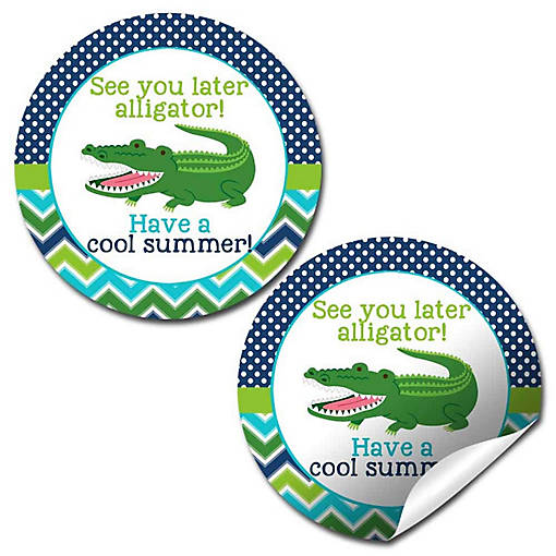 AmandaCreation Later Gator Blue Envelope Seals 40pc.