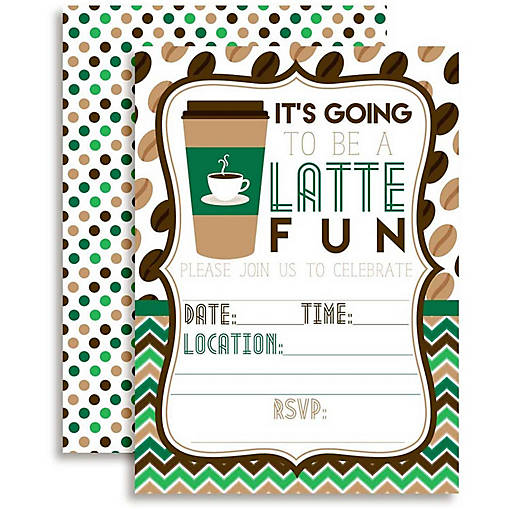 AmandaCreation Latte Green Invites 40pc.