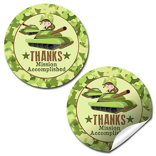 AmandaCreation Mission Accomplished Envelope Seals 40pc.