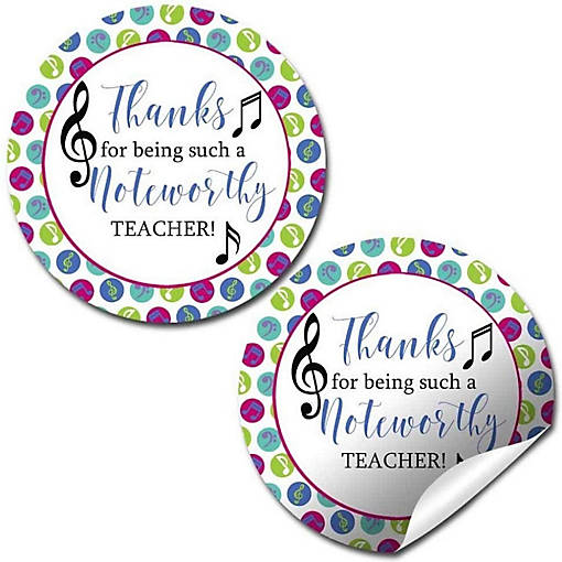 AmandaCreation Music Note Appreciation Envelope Seals 40pc.
