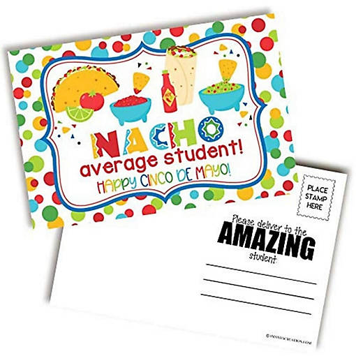 AmandaCreation Nacho Cinco de Mayo Postcards 30pc.
