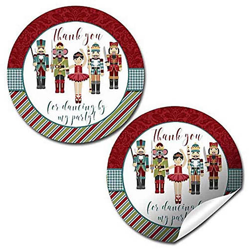 AmandaCreation Nutcracker Ballet Envelope Seals 40pc.