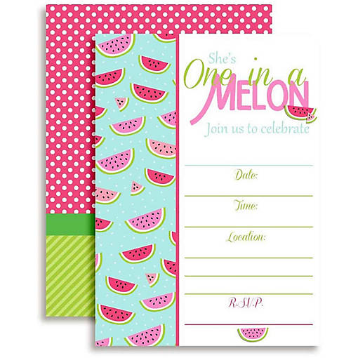 AmandaCreation One in a Melon Invites 40pc.