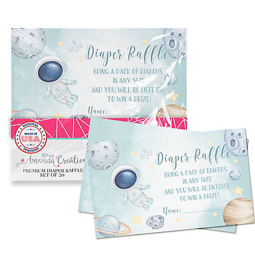AmandaCreation Outer Space Diaper Raffle Tickets 20pc.