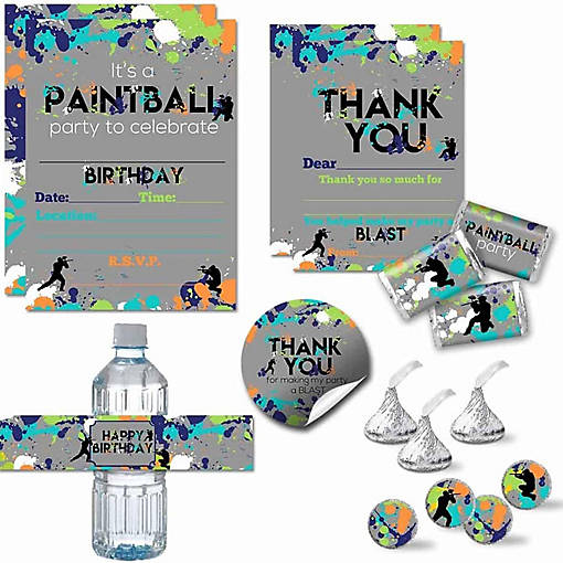 AmandaCreation Paintball Birthday Bundle 321pc.