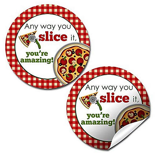 AmandaCreation Pizza Party Envelope Seals 40pc.