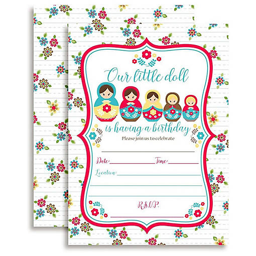 AmandaCreation Russian Doll Invites 40pc.
