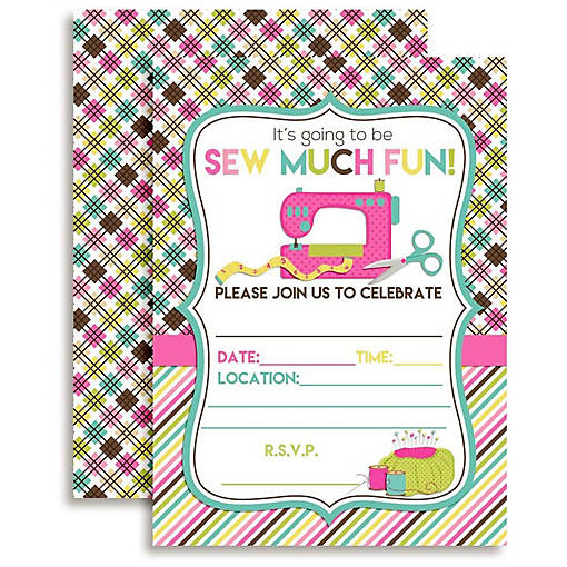 AmandaCreation Sewing Invites 40pc.