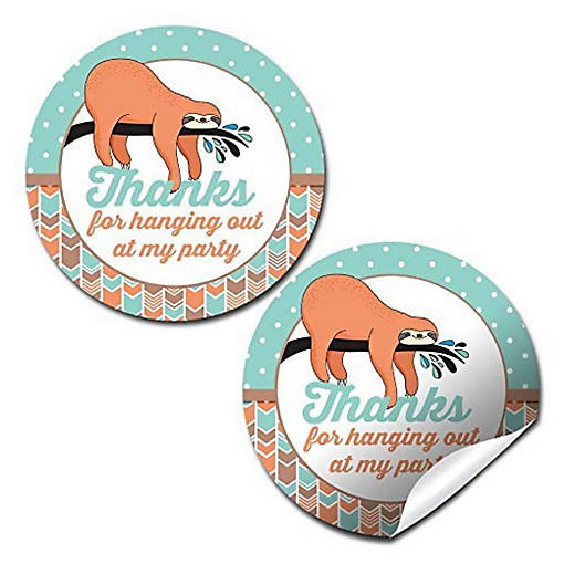 AmandaCreation Sloth Envelope Seals 40pc.