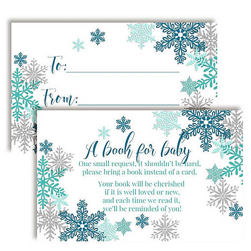 AmandaCreation Snowflake Boy Book Card 20pc.