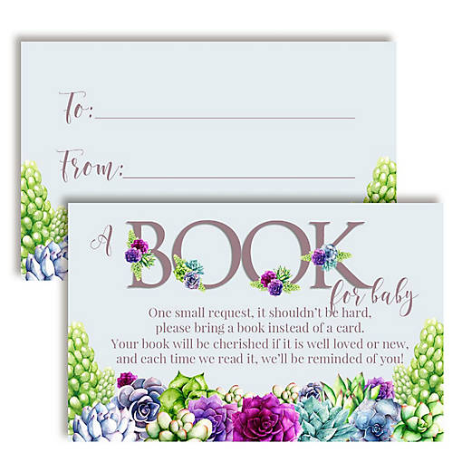 AmandaCreation Succulent Book Card 20pc.