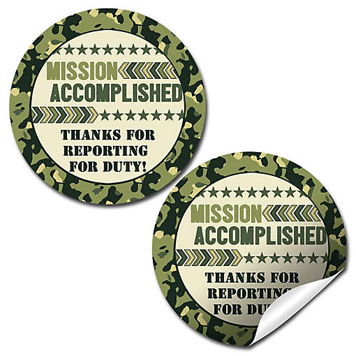 AmandaCreation Ten Hut! Envelope Seals 40pc.