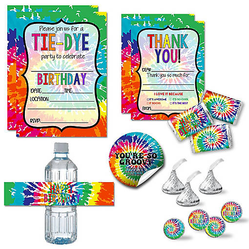 AmandaCreation Tie Dye Birthday Bundle 321pc.