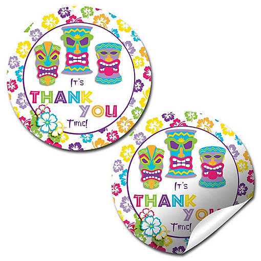 AmandaCreation Tiki Time Envelope Seals 40pc.