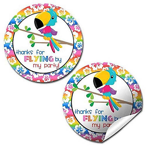 AmandaCreation Tropical Toucan Envelope Seals 40pc.