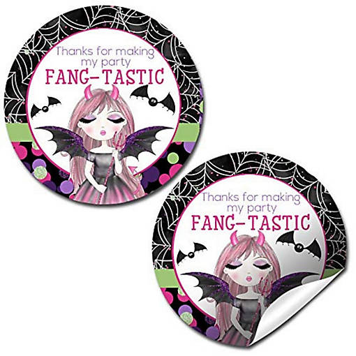 AmandaCreation Vampire Girl Envelope Seals 40pc.