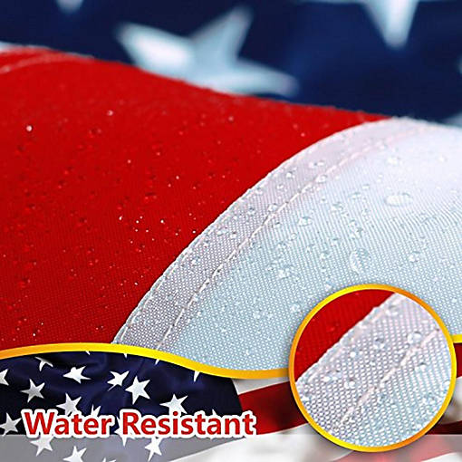 American Flag 300D Embroidered Polyester 6x10 Ft