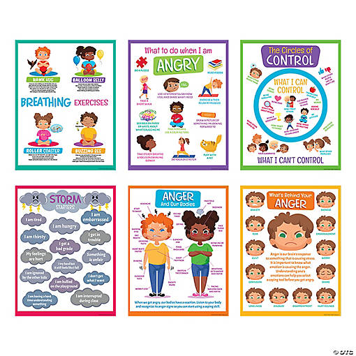 Anger Management Posters - 6 Pc.