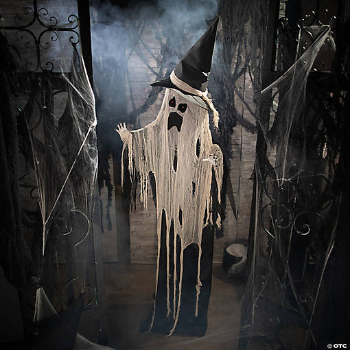 Animated Standing Witch Ghost Halloween Decoration