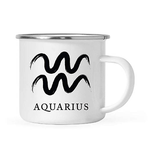 Aquarius Zodiac Brushed 11oz Mug