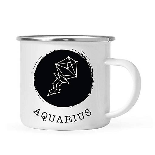 Aquarius Zodiac Geo 11oz Campfire