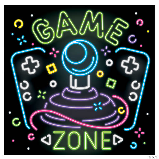 Arcade Game VBS Backdrop Banner