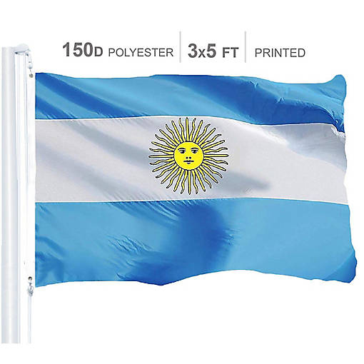 Argentina Argentinian Flag 150D Printed Polyester 3x5 Ft