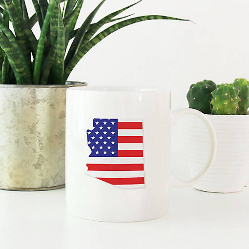 Arizona US Flag Ceramic Mug