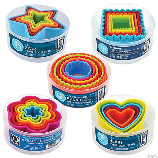 Assorted Shapes Plastic Cookie Cutter Set